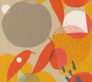 Urban Whisper Mochi Linen Brushstrokes Abstract Stone Fabric