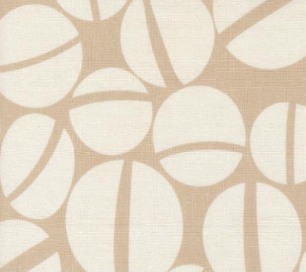 Urban Whisper Mochi Linen Geometrics Dots Stone Fabric