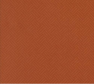 Prairie Gatherings Flannels Basket Weave Blenders Rust Fabric