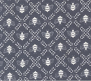 Sun Drenched Gathering Honey Novelty Bees Indigo Fabric