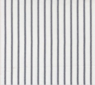 Sun Drenched Ticking Stripes Cloud Indigo Fabric