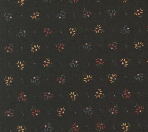Wheatland Coneflowers Small Floral Slate Fabric