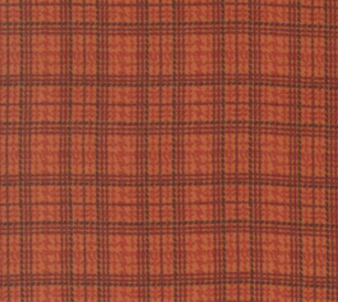 Prairie Gatherings Flannels Mini Checks and Plaids Rust Fabric
