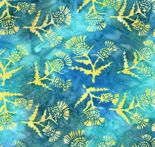 Batiks Hand Dyes A Touch of Celtic Coastal Shimmer Fabric