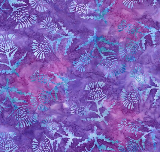 Expressions Batiks A Touch of Celtic Lilac Mint Fabric