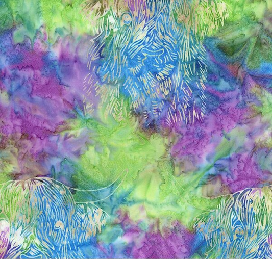 Expressions Batiks A Touch of Celtic Mardi Gras 2 Fabric