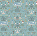 Emma Highbury Blue Fabric