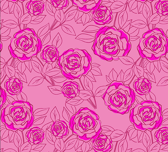 Color Me Pretty Rose Bloom Rose Fabric
