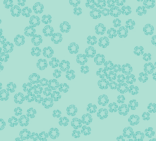 Color Me Pretty Charm Aqua Fabric