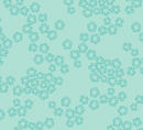 Color Me Pretty Charm Aqua Fabric