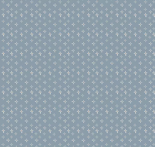 Honey Locust Daisies Sky Fabric
