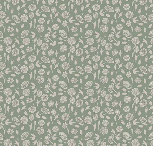 Honey Locust Peonies Grove Fabric