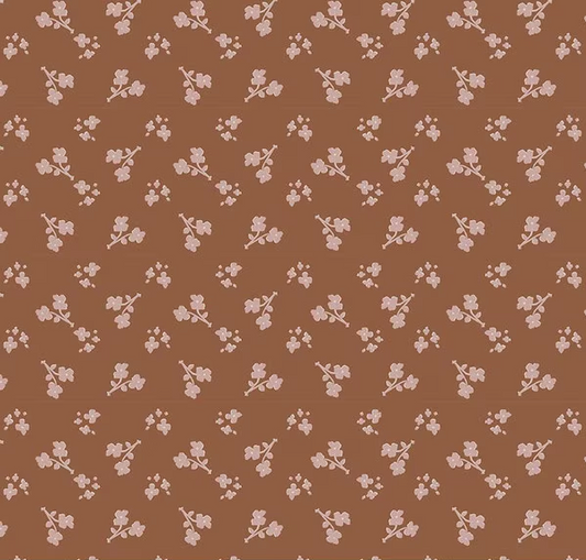 Honey Locust Posies Saddle Fabric