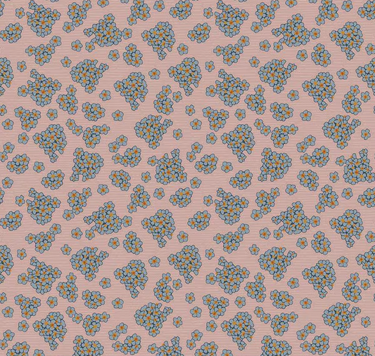 Honey Locust Hydrangeas Petal Fabric