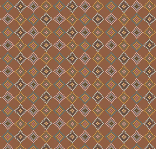 Honey Locust Patchwork Saddle Fabric