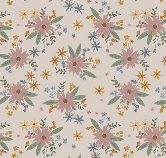 Honey Locust Gigi's Garden Linen Fabric