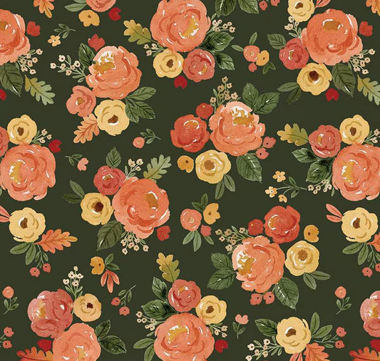 Happy Fall Days Main Forest Fabric