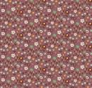 The Awe of Autumn Floral Purple Fabric
