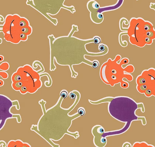 Expressions Batiks Fright This Way Sugar Cookie Fabric