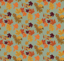 The Awe of Autumn Leaves Hazy Fabric