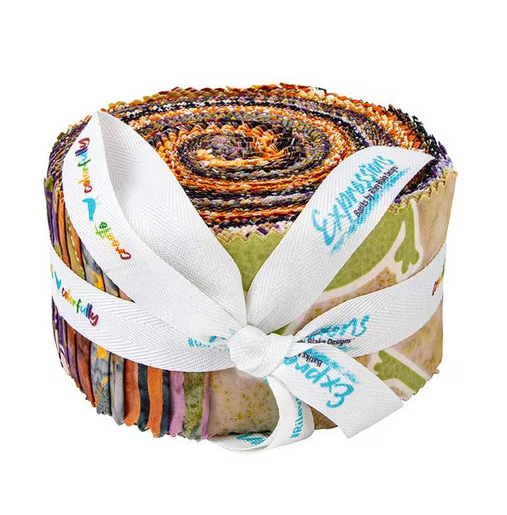 Expressions Batiks Fright This Way 2 1/2" Rolie Polie
