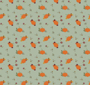 The Awe of Autumn Pumpkins Hazy Fabric