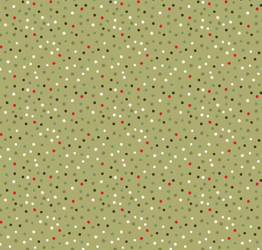 Glisten Dots Olive Fabric