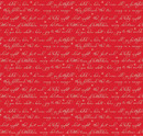Glisten Text Red Fabric