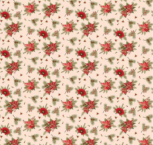 Glisten Floral Blush Fabric