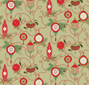 Glisten Bulbs Olive Fabric