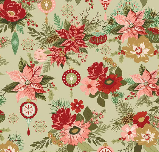 Glisten Main Olive Fabric
