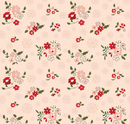 Glisten Winter Flowers Blush Fabric