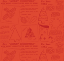 Classic Christmas Handmade Red Fabric
