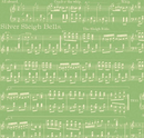 Classic Christmas Sheet Music Green Fabric