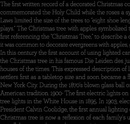 Classic Christmas History of the Tree Text Black Fabric