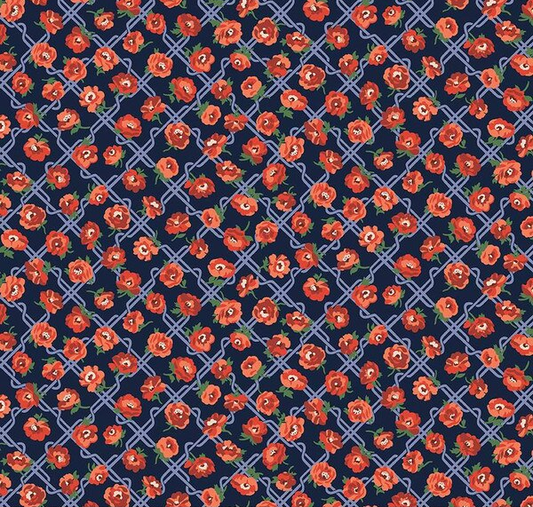 Floral Nostalgia Rosemary Blooms A Fabric