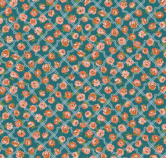 Floral Nostalgia Rosemary Blooms B Fabric