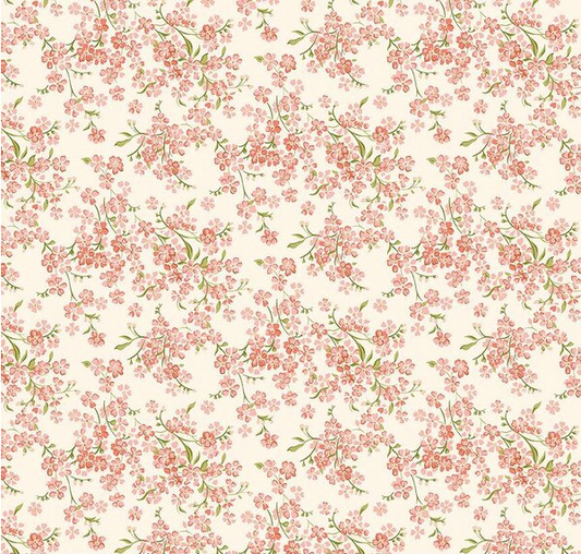 Floral Nostalgia Forget-Me-Not Trail B Fabric