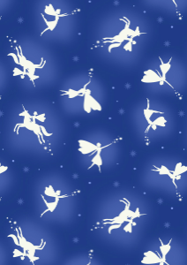 Glow Fairies Glow Fairies Blue Fabric