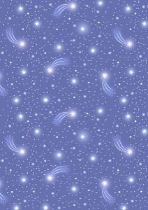 Glow Fairies Starry Sky Dusk Fabric