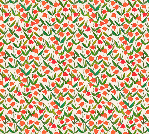 Heather Ross By Hand Flowerbed Cotton Fabric