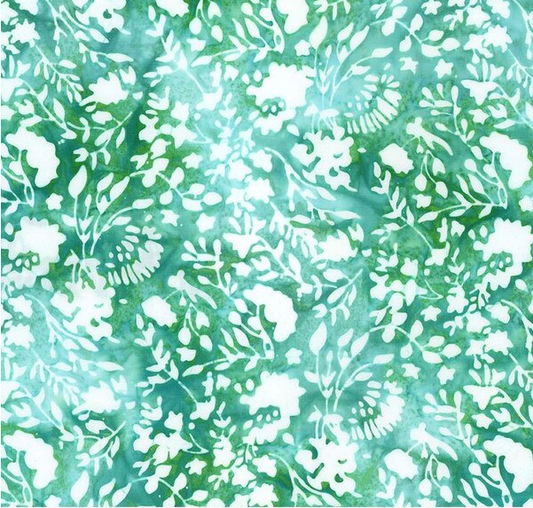 Batiks Hand Dyes Plant-Based Misty Teal Fabric
