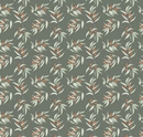Olive Grove Olive Branches Green Fabric
