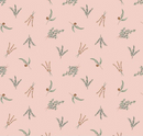 Olive Grove Herbs Pink Fabric