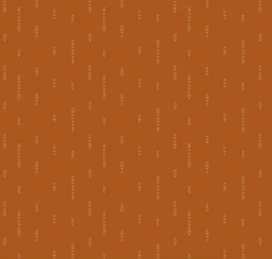 Olive Grove Arrows Terracotta Fabric