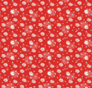 Simple Pleasures Heart Daisies Strawberry Fabric
