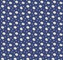 Simple Pleasures Heart Daisies Navy Fabric