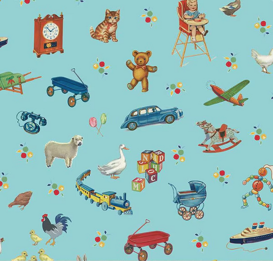 Simple Pleasures Toys Aqua Fabric