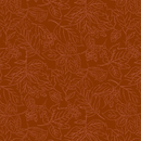 Rustle Line Leaves Orange Fabric