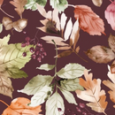 Rustle Forest Floor Maroon/Multi Fabric